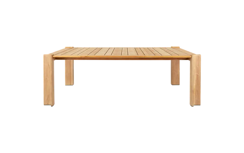 Atmosfera Dining Table van GUBI in 209 × 105 cm, Natural teak, Natural teak – productfoto 3 van 6