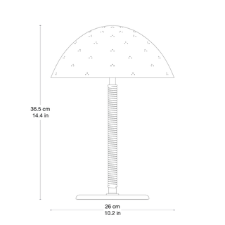 9209 Table Lamp von GUBI in Polished Brass, Brass, EU – Produktfoto 3 von 5
