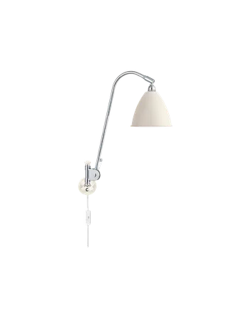 Bestlite BL6 Wall Lamp van GUBI in White Semi Matt, Chrome, EU – productfoto 3 van 3