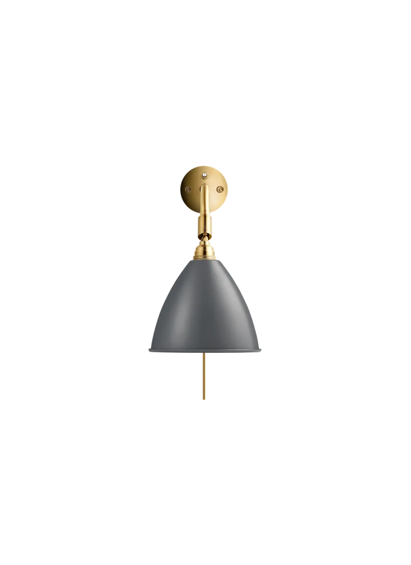 Bestlite BL7 Wall Lamp by GUBI in Grey Semi Matt, Brass, EU – product photo 3 of 3