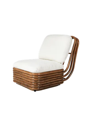 Bohemian 72 Lounge Chair by GUBI in Flair Special FR, Dedar (101, Standard), Rattan – product photo 5 of 5