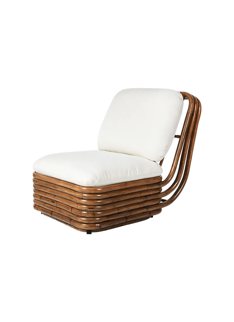 Bohemian 72 Lounge Chair by GUBI in Flair Special FR, Dedar (101, Standard), Rattan – product photo 5 of 5