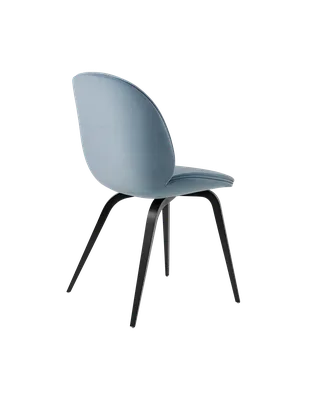 Beetle Dining Chair, Fully Upholstered von GUBI in Sunday, Dedar (002, Standard), Wood base, Black Stained Beech – Produktfoto 4 von 5