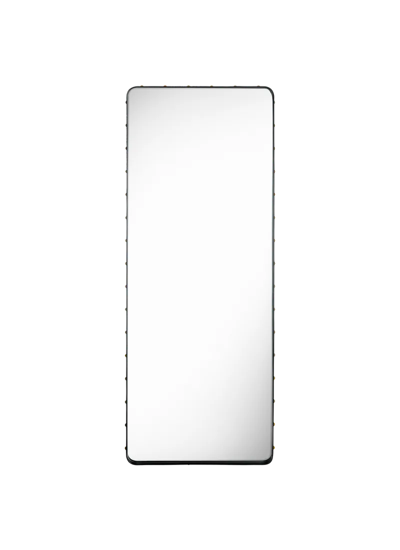 Adnet Wall Mirror, Rectangular de GUBI en Black Leather, 70 × 180 cm – photo du produit 4 sur 4