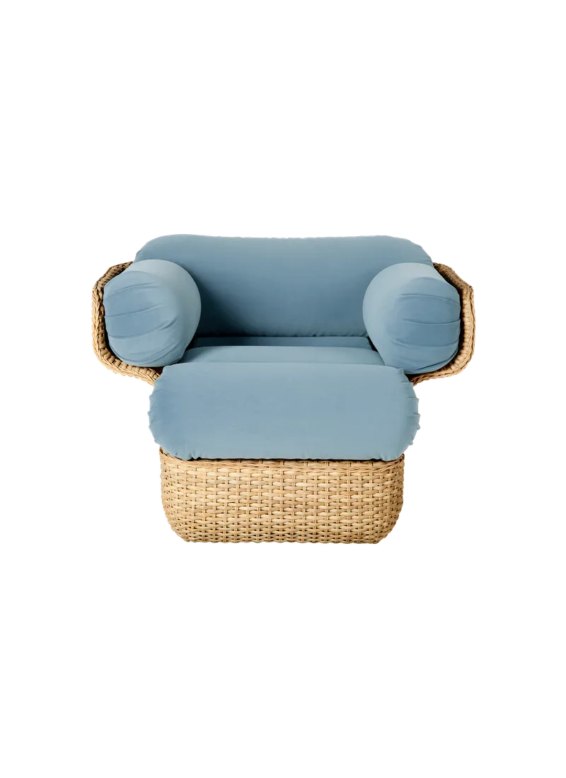Basket Lounge Chair von GUBI in Sunday, Dedar (002, Standard), Rattan – Produktfoto 1 von 5