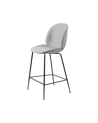 Beetle Counter Chair, Fully Upholstered by GUBI in Conic base, Matt Black, Remix 3, Kvadrat (123, Standard) – product photo 4 of 4