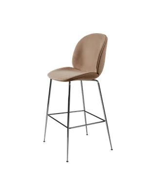 Beetle Bar Chair, Fully Upholstered by GUBI in Sunday, Dedar (034, Standard), Black Chrome, Conic base – product photo 4 of 4