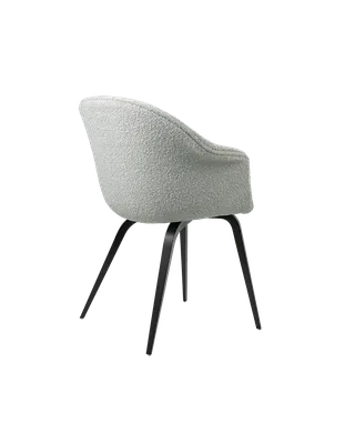 Bat Dining Chair, Fully Upholstered by GUBI in Karakorum, Dedar (004, Standard), Wood base, Black Stained Beech – product photo 3 of 4