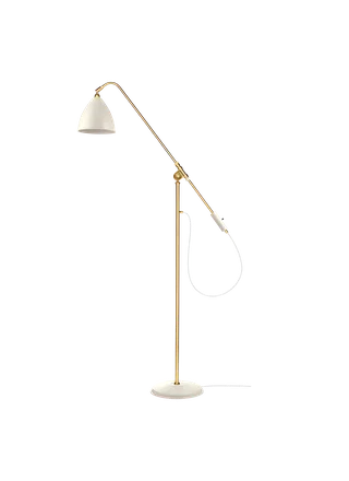Bestlite BL4 Floor Lamp van GUBI in White Semi Matt, Brass, EU – productfoto 3 van 3