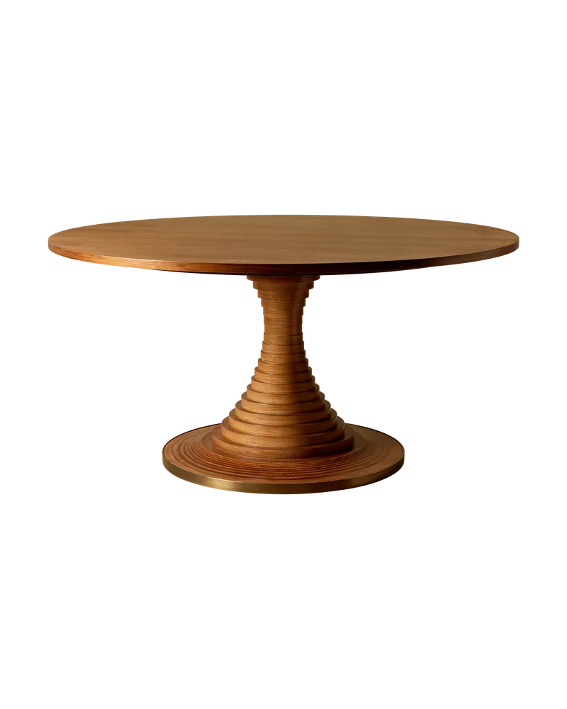Tavolo a Dischi Dining Table von GUBI in Ø150 cm, American Walnut, American Walnut – Produktfoto