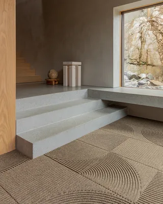 Zen van Heymat in Horizontal & Circular 45 × 45, Beige – sfeerfoto 4 van 5