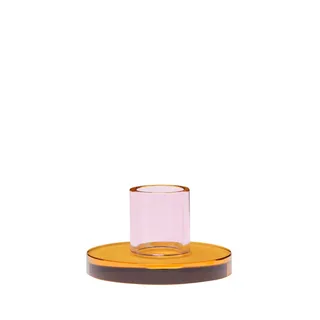 Astra Candleholder Small Pink/Orange by Hübsch – product photo 6 of 6
