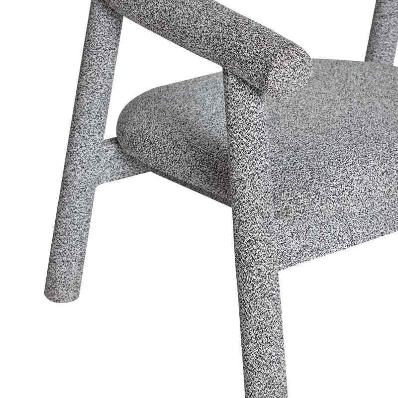 Ouli Lounge Chair Light Grey Melange von Hübsch – Ambientefoto 1 von 7