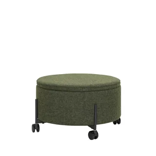 Contain Pouffe Large Green by Hübsch – product photo 5 of 5