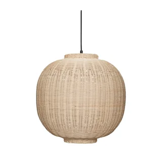Chand Pendant Round Natural van Hübsch – productfoto 2 van 2