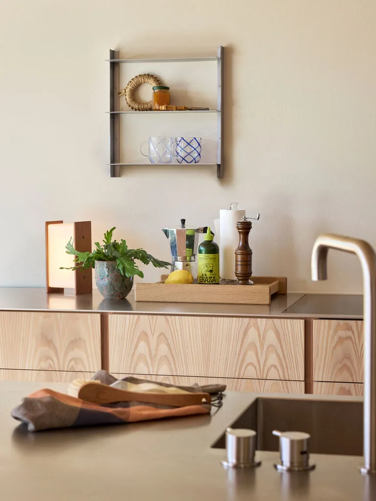 Acier Shelf Small Nickel by Hübsch – interior photo 3 of 5