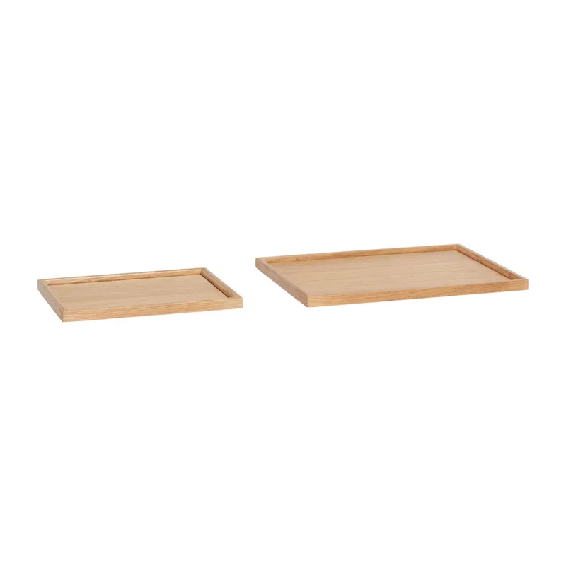 Frame Trays Natural (set of 2) van Hübsch – productfoto 2 van 2