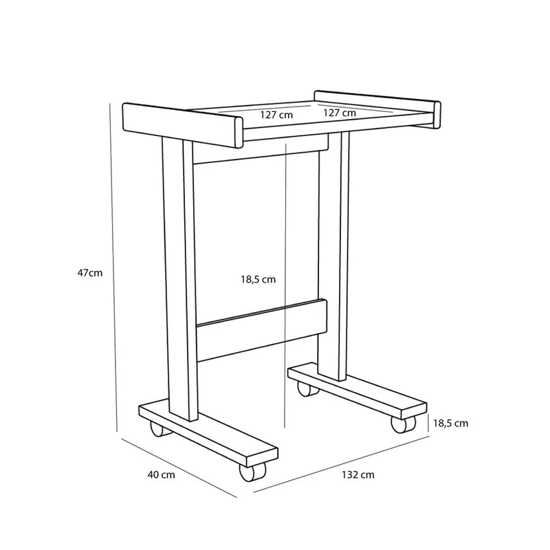 Less Side Table Natural de Hübsch – photo du produit 2 sur 4