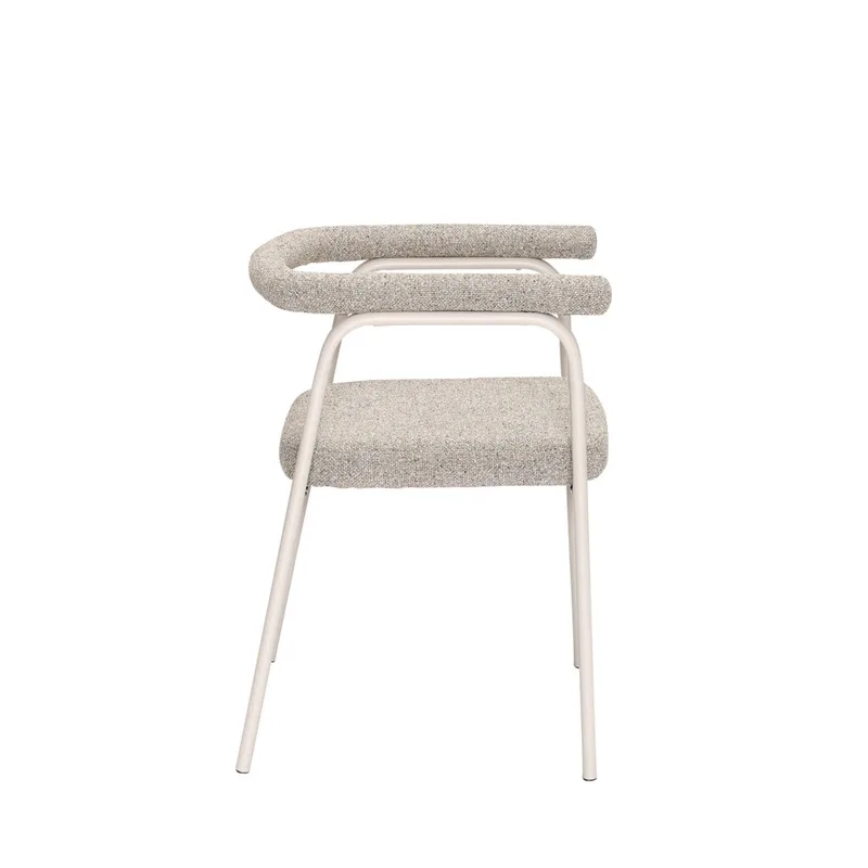 Ecto Dining Chair Sand de Hübsch – photo du produit 3 sur 8