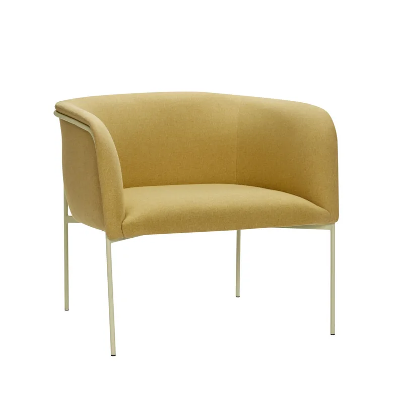 Eyrie Lounge Chair Yellow by Hübsch – product photo