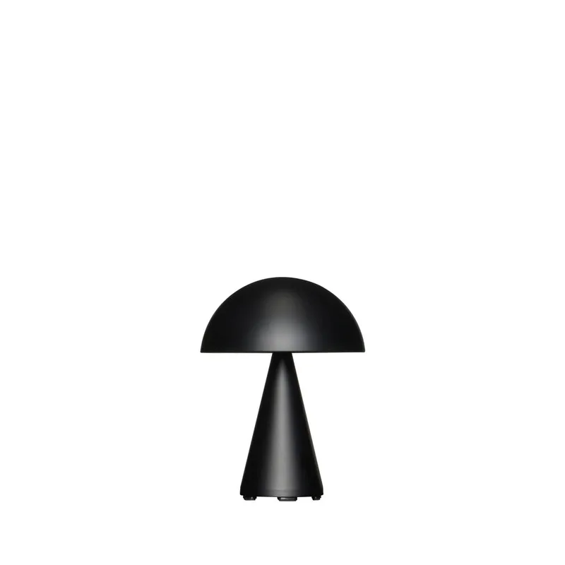 Mush Portable Lamp Matt Black by Hübsch – product photo 2 of 2