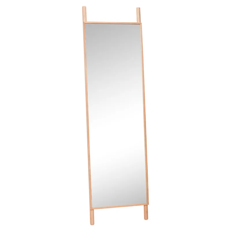 Lean Floor Mirror Natural by Hübsch – product photo 2 of 2