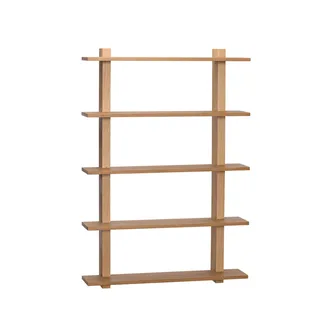 Simple Shelf Large Oak van Hübsch – productfoto 4 van 4