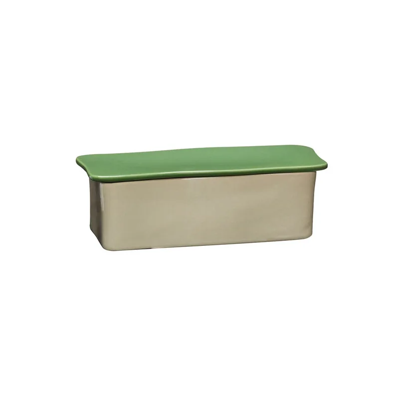 Amare Desk Organiser Small Sand/Green by Hübsch – product photo 5 of 5