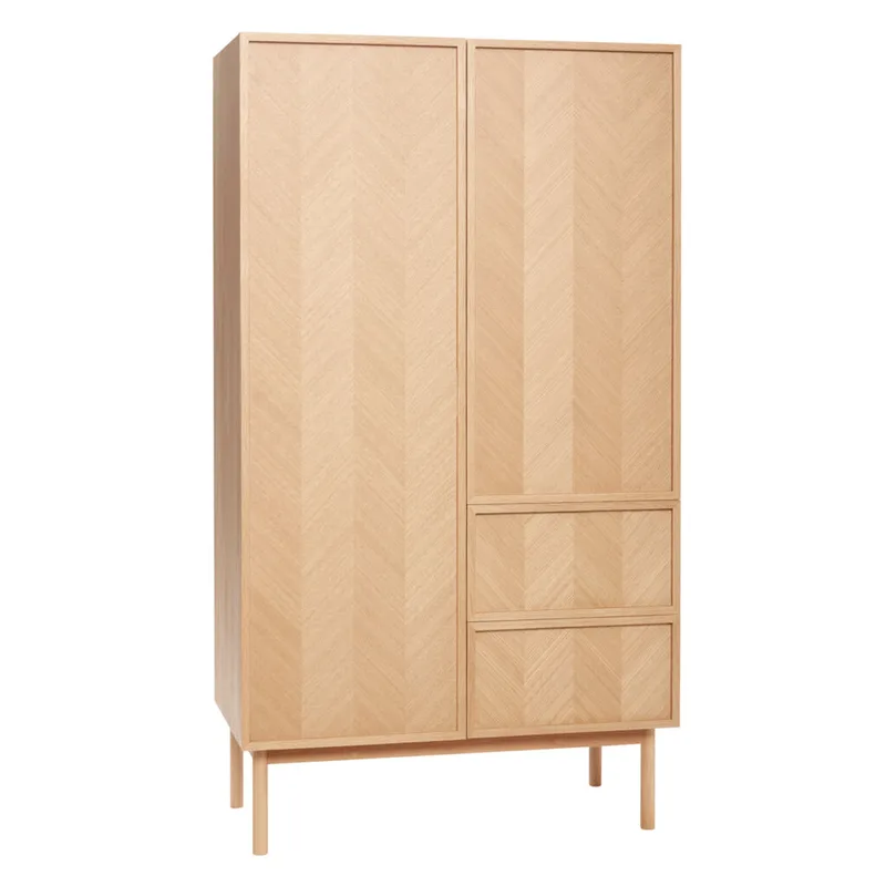 Herringbone Wardrobe Large Natural de Hübsch – photo du produit