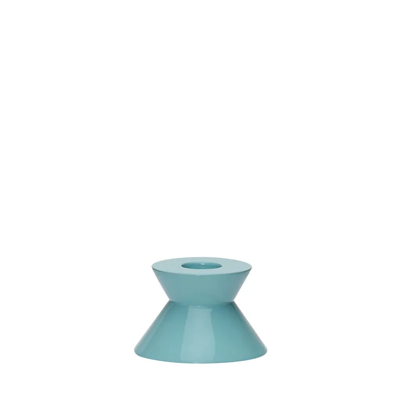 Two Candleholder Blue von Hübsch – Produktfoto 4 von 4