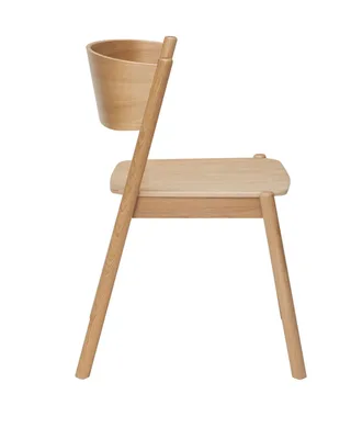 Oblique Dining Chair Natural by Hübsch – product photo 2 of 7