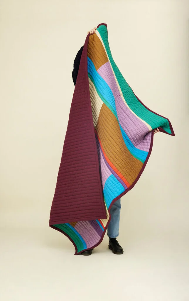 Pavilion Plaid Block Burgundy/Multicolour by Hübsch – interior photo 2 of 5