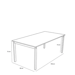 Hock Dining Table Black von Hübsch – Produktfoto 3 von 5