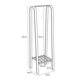 Sempre Clothing Rack Grey/Olive by Hübsch – product photo 2 of 5