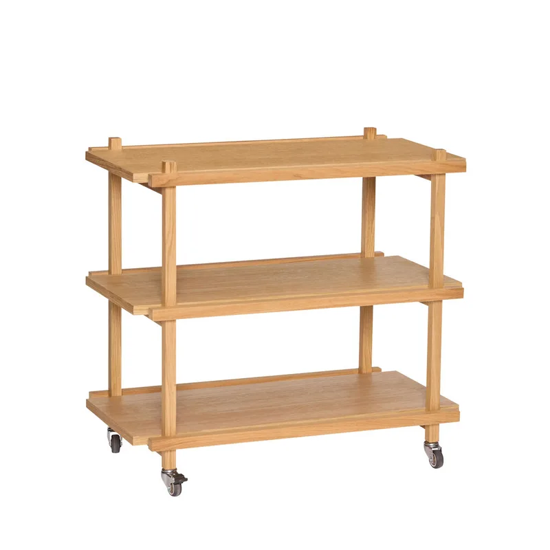 Crayon Trolley Natural van Hübsch – productfoto 4 van 4