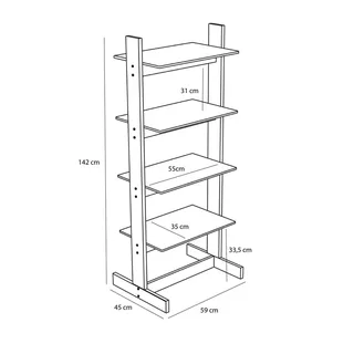 Forma Shelf Unit Natural von Hübsch – Produktfoto 2 von 4