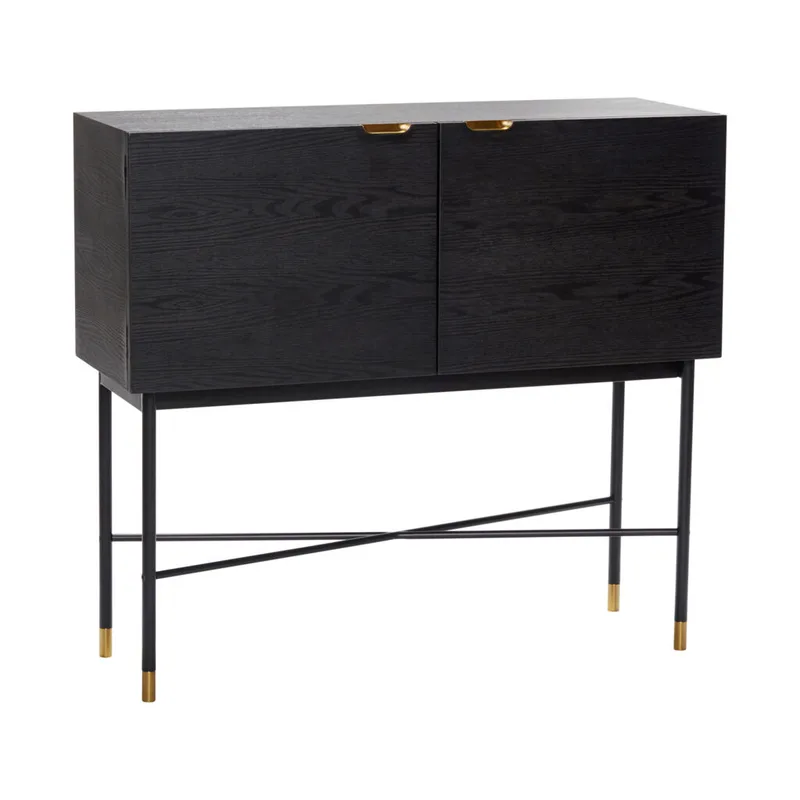 Norm Console Table Black de Hübsch – photo du produit