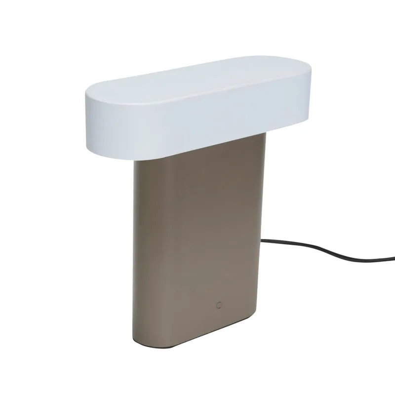 Sleek Table Lamp Brown/Light grey by Hübsch – product photo 1 of 4