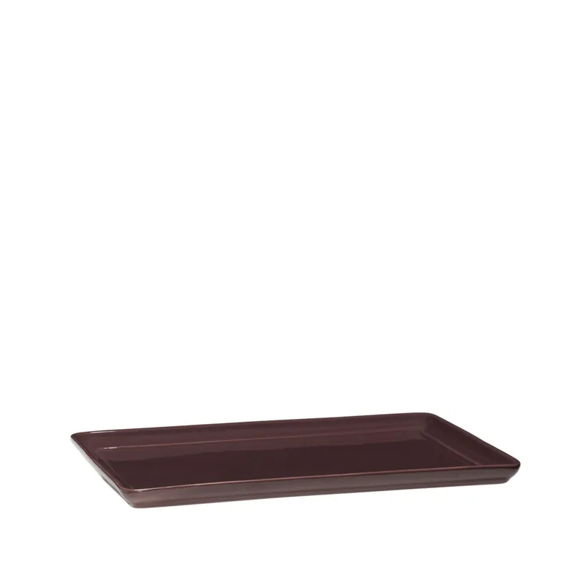 Amare Tray Burgundy/Red (set of 2) by Hübsch – product photo 2 of 6