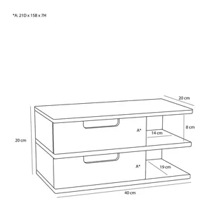 Open Shelf Natural by Hübsch – product photo 3 of 5