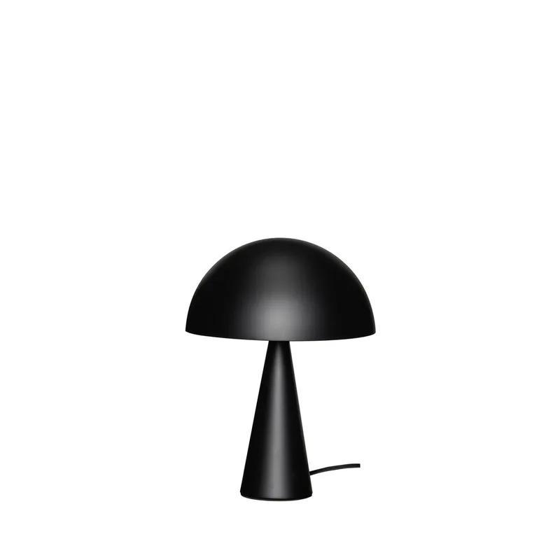 Mush Table Lamp Mini Matt Black van Hübsch – productfoto