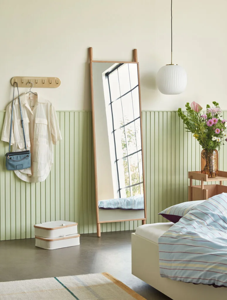 Lean Floor Mirror Natural by Hübsch – interior photo 1 of 2