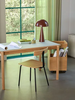 Mush Table Lamp Tall Brown by Hübsch – interior photo 2 of 3
