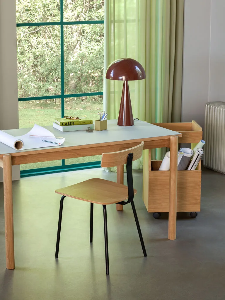 Mush Table Lamp Tall Brown by Hübsch – interior photo 2 of 3