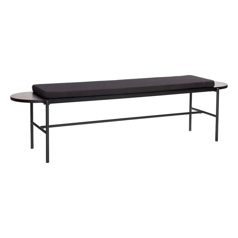 Norm Bench Black van Hübsch – productfoto