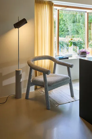 Reflector Floor Lamp Brown by Hübsch – interior photo 2 of 5