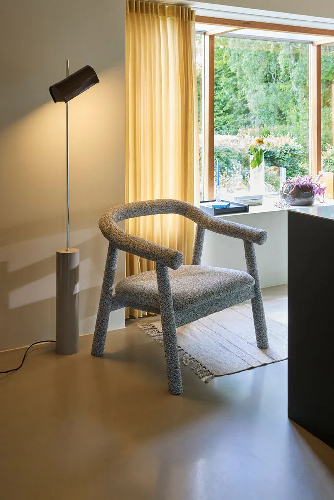 Reflector Floor Lamp Brown by Hübsch – interior photo 2 of 5