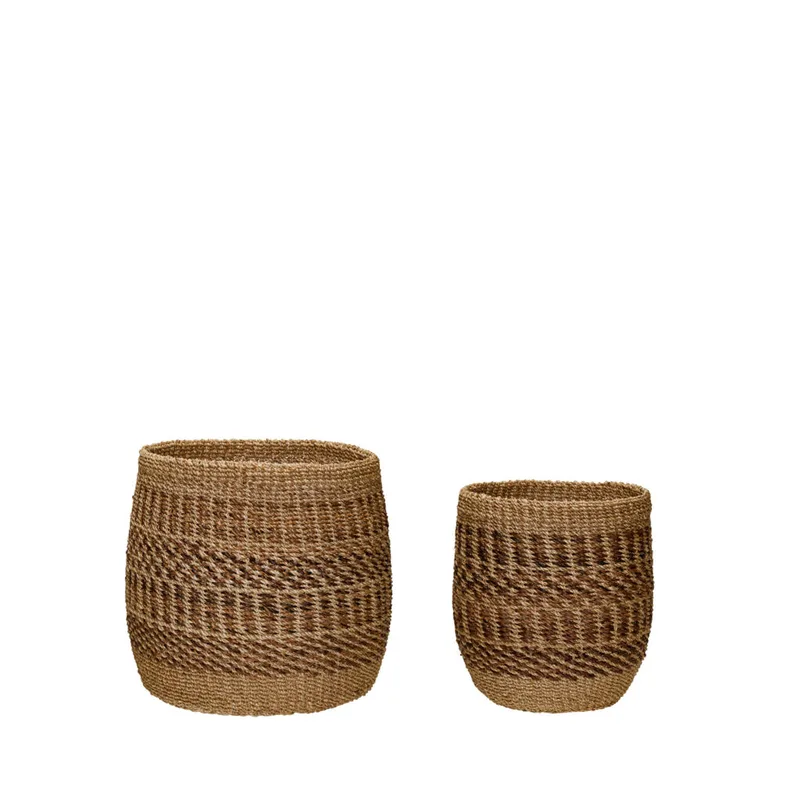 Ochre Baskets Ochre/Natural (set of 2) by Hübsch – product photo