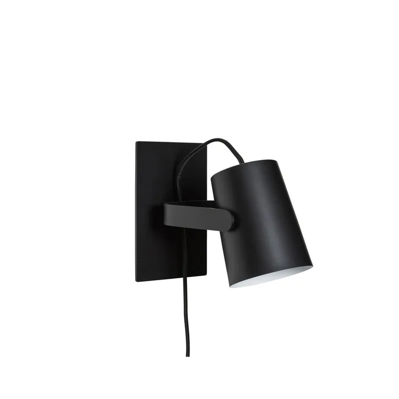 Ardent Wall Lamp Black by Hübsch – product photo