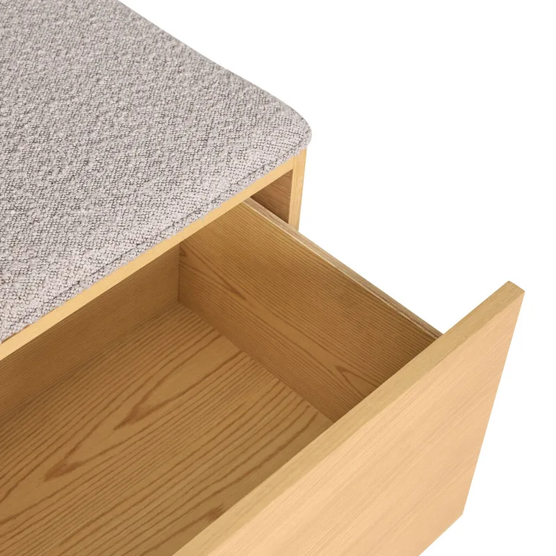 Alcove Bench Natural von Hübsch – Ambientefoto 1 von 6